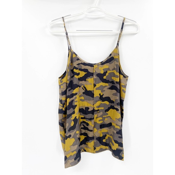 ATM Anthony Thomas Melillo Camo Print Silk Cami Top Size Medium - Picture 4 of 6